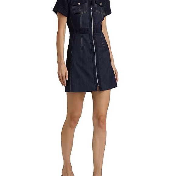 New with tags denim and tweed mini dress - Picture 4 of 4